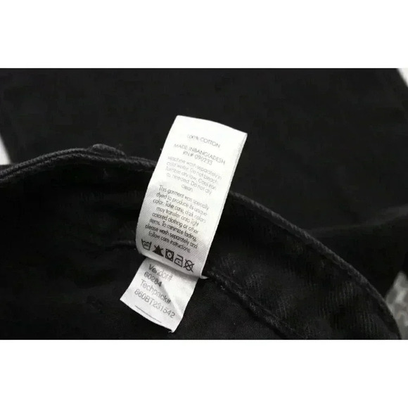 NWT Pacsun Mom Jeans Size 25 Black Denim Grunge 90s High Rise 100% Cotton - Picture 6 of 11